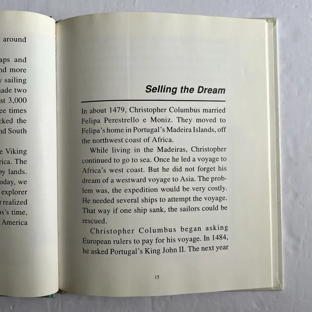 Columbus Day Hardcover Book Historical Dennis Brindell Fradin Library Binding